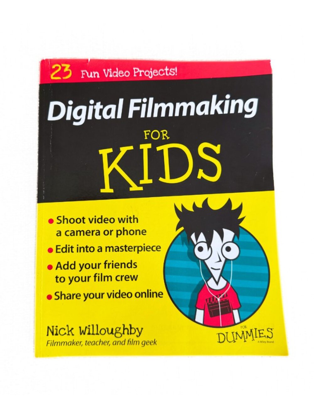 PAPERBACK - Digital Filmmaking For Kids For Dummies by Nick Willoughby EUC